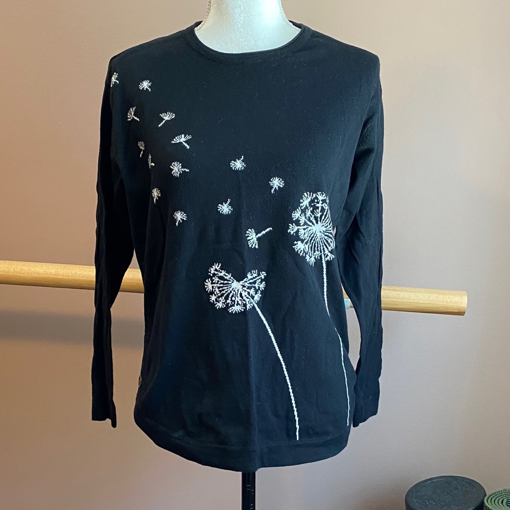 J.Jill dandelion ladybug sweater